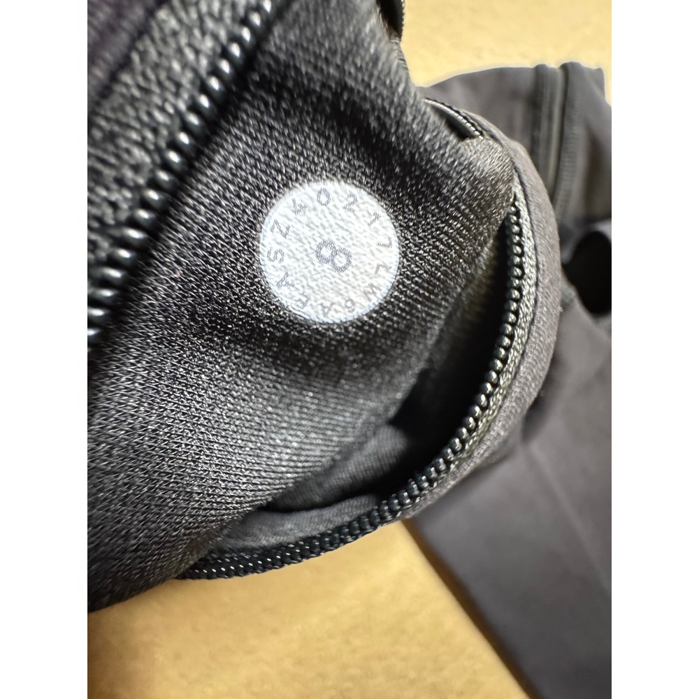 Lululemon All The Right Places Crop II Black Leggings Mesh Pockets Size 8 2018 - Picture 4 of 8